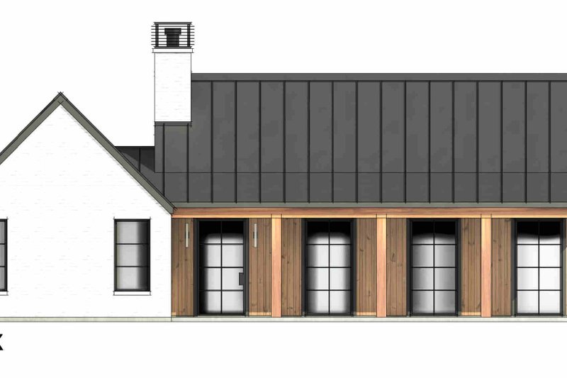 House Design - Exterior - Rear Elevation 1 for Farmhouse House Plan #1096-121 - 3 bed, 2 bath