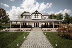 Home Plan - Farmhouse Exterior - Front Elevation Plan #1101-23