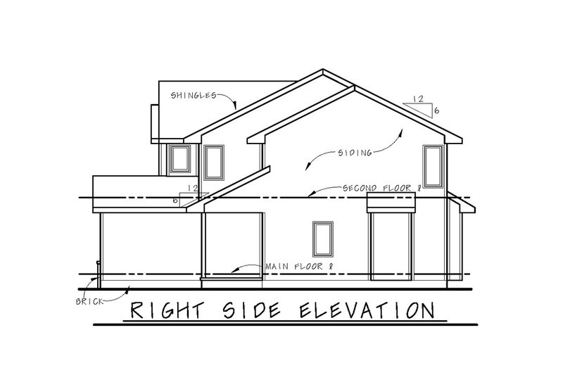 House Plan Design - Exterior - Other Elevation 1 for Traditional House Plan #20-2522 - 6 bed, 4.5 bath