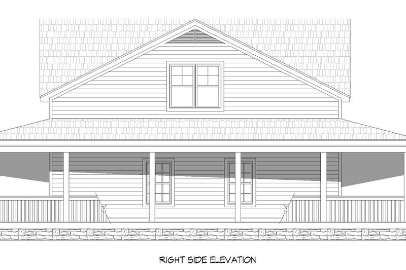 Home Plan - Exterior - Other Elevation 1 for Traditional House Plan #932-336 - 3 bed, 2 bath