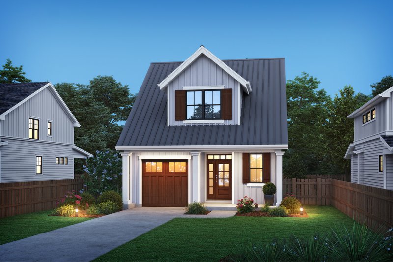 Architectural House Design - Country Exterior - Front Elevation Plan #48-1145