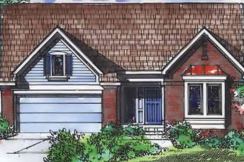 Home Plan - Traditional Exterior - Front Elevation Plan #320-402