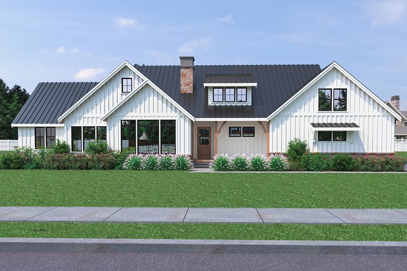 Home Plan - Farmhouse Exterior - Front Elevation Plan #1070-31