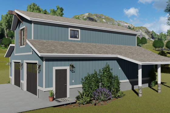 Exterior - Other Elevation for Barndominium House Plan #1060-97 - 1 bed, 1 bath
