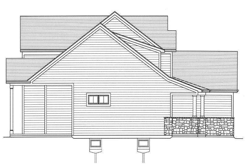Home Plan - Exterior - Other Elevation 1 for Country House Plan #46-891 - 4 bed, 2.5 bath