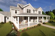 Farmhouse Style House Plan - 5 Beds 4 Baths 3266 Sq/Ft Plan #513-2209 