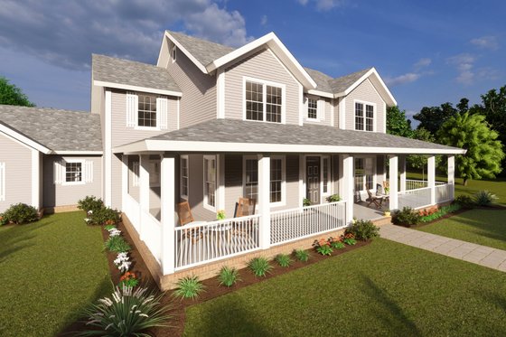 Exterior - Other Elevation 5 for Farmhouse House Plan #513-2209 - 5 bed, 4 bath