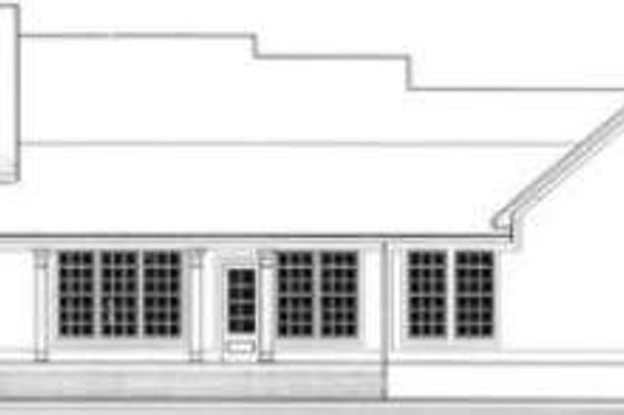 Exterior - Rear Elevation for Cottage House Plan #406-237 - 3 bed, 2.5 bath