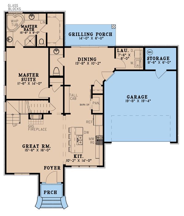 House Design - Traditional Floor Plan - Main Floor Plan #923-191