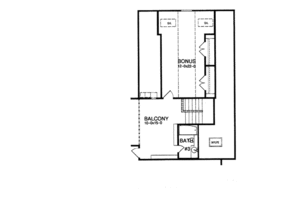 Floor Plan - Upper Floor for Traditional House Plan #15-206 - 3 bed, 3 bath