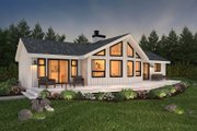 Contemporary Style House Plan - 3 Beds 2 Baths 1230 Sq/Ft Plan #47-315 