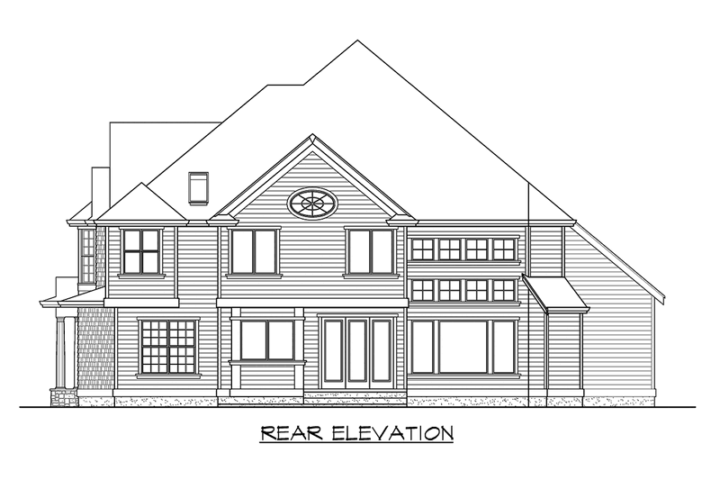 Craftsman Style House Plan - 4 Beds 3.5 Baths 4060 Sq/Ft Plan #132-161 ...