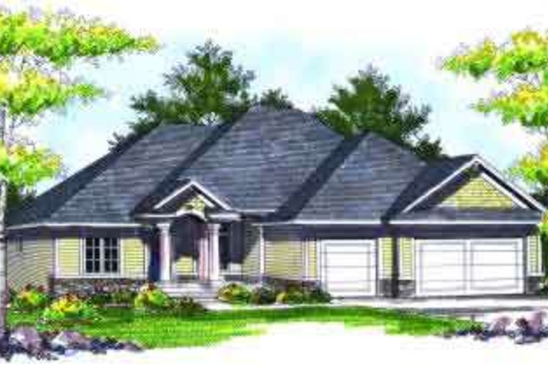 Home Plan - Traditional Exterior - Front Elevation Plan #70-714