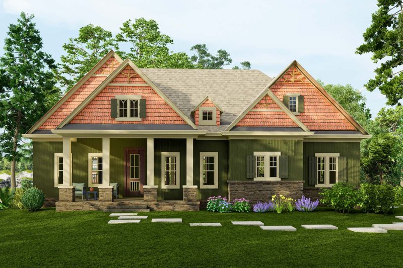 Home Plan - Traditional Exterior - Front Elevation Plan #54-448