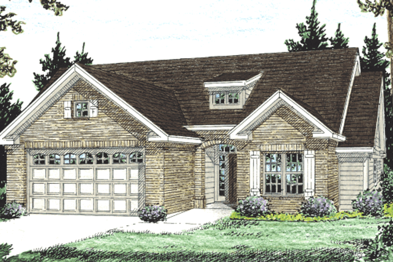 Dream House Plan - Traditional Exterior - Front Elevation Plan #20-380