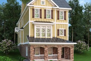 European Exterior - Front Elevation Plan #419-283