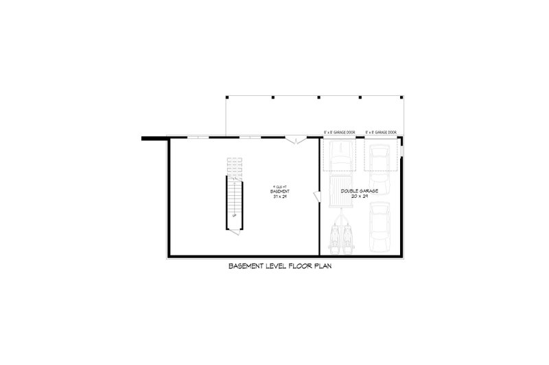 House Plan Design - Floor Plan - Lower Floor for Ranch House Plan #932-677 - 2 bed, 2 bath