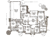 European Style House Plan - 4 Beds 3.5 Baths 3352 Sq/Ft Plan #310-983 