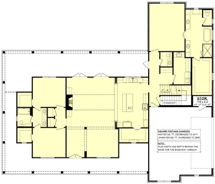 Floor Plan - Other Floor for Farmhouse House Plan #430-261 - 3 bed, 2.5 bath