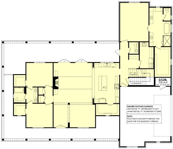Farmhouse Floor Plan - Other Floor Plan #430-261