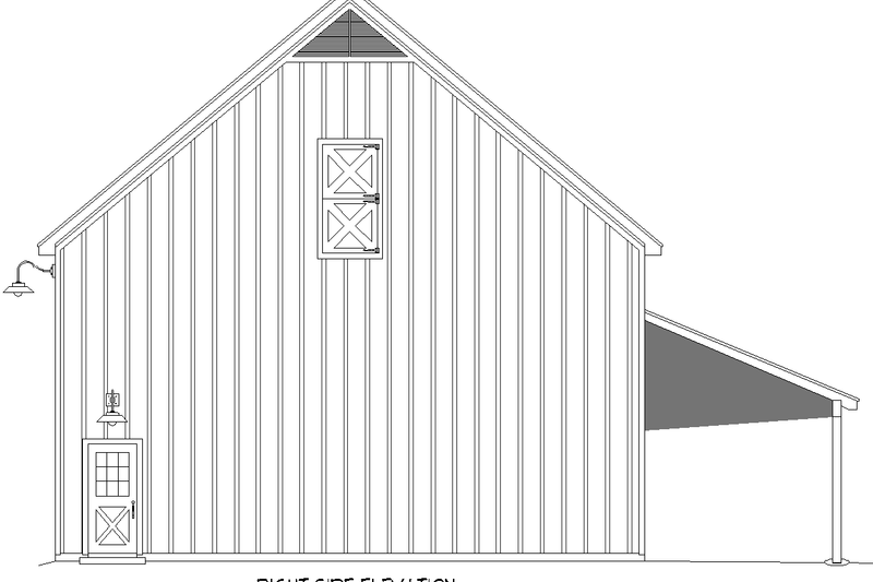 House Blueprint - Exterior - Other Elevation for Country House Plan #932-372, 0 bath