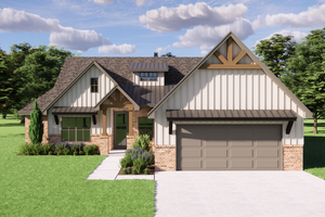 Architectural House Design - Exterior - Front Elevation for Farmhouse House Plan #1119-12 - 4 bed, 3 bath