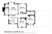 Southern Style House Plan - 4 Beds 2.5 Baths 1970 Sq/Ft Plan #70-257 