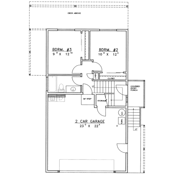 House Design - Country Floor Plan - Main Floor Plan #117-202