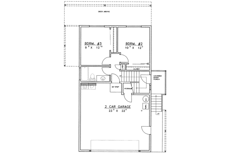 Home Plan - Floor Plan - Main Floor for Country House Plan #117-202 - 3 bed, 3 bath