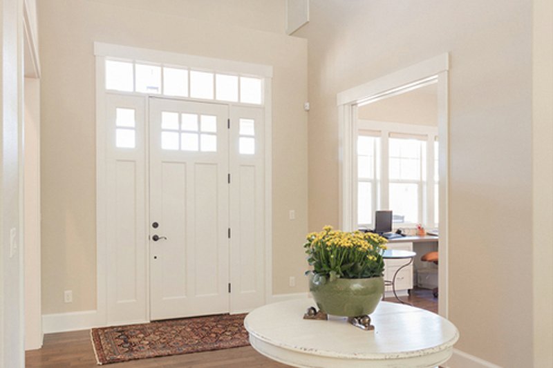 Architectural House Design - Craftsman style home, foyer photo