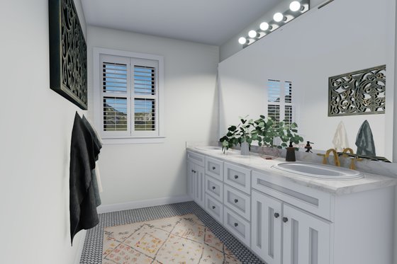 Interior - Master Bathroom for Craftsman House Plan #1060-65 - 3 bed, 2.5 bath