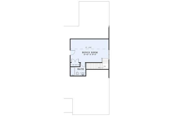 Floor Plan - Upper Floor for Country House Plan #17-645 - 5 bed, 3.5 bath