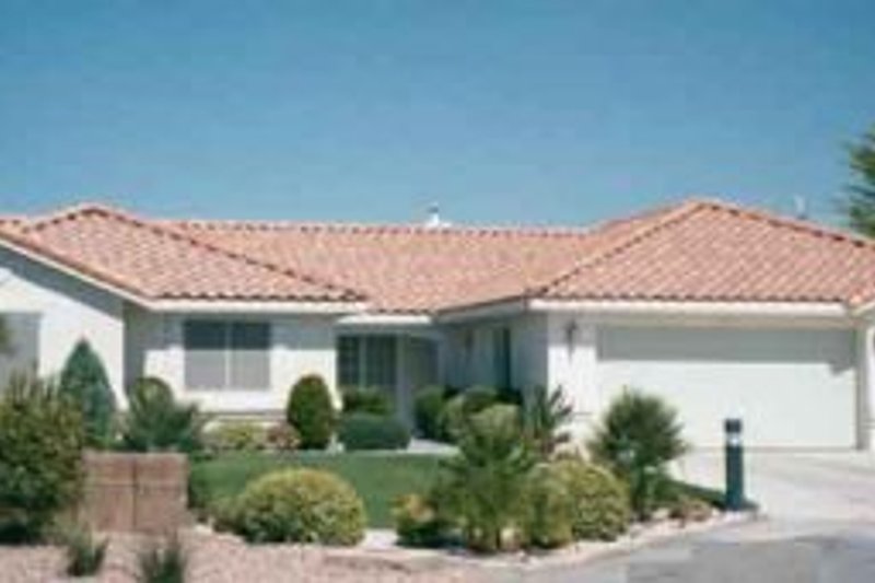 Dream House Plan - Mediterranean Exterior - Front Elevation Plan #1-497
