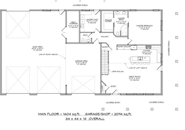 Country Style House Plan - 3 Beds 3.5 Baths 3188 Sq/Ft Plan #1084-9 ...