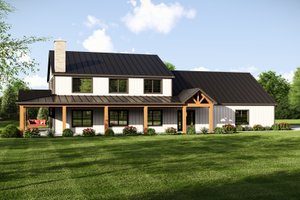 Exterior - Front Elevation for Barndominium House Plan #1064-313 - 5 bed, 3 bath