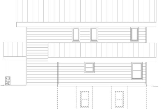Exterior - Other Elevation 1 for Traditional House Plan #932-543 - 3 bed, 3 bath