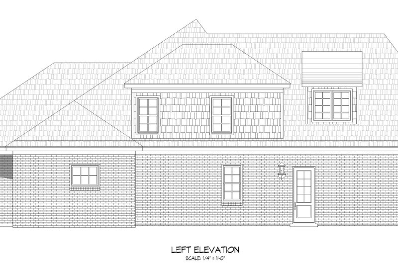 House Blueprint - Exterior - Other Elevation for Traditional House Plan #932-456 - 3 bed, 3.5 bath