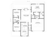 Traditional Style House Plan - 3 Beds 2 Baths 1680 Sq/Ft Plan #17-129 