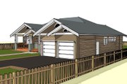 Craftsman Style House Plan - 3 Beds 3.5 Baths 3978 Sq/Ft Plan #1101-4 