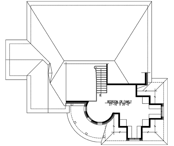 European Floor Plan - Upper Floor Plan #138-145