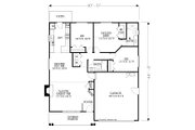 Craftsman Style House Plan - 3 Beds 2 Baths 1252 Sq/Ft Plan #53-601 