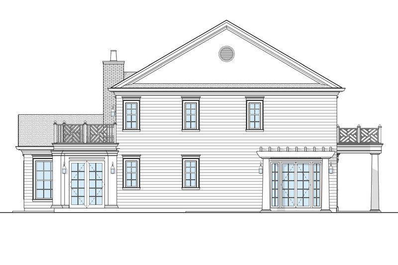 House Blueprint - Exterior - Other Elevation for Traditional House Plan #1114-94 - 4 bed, 3.5 bath
