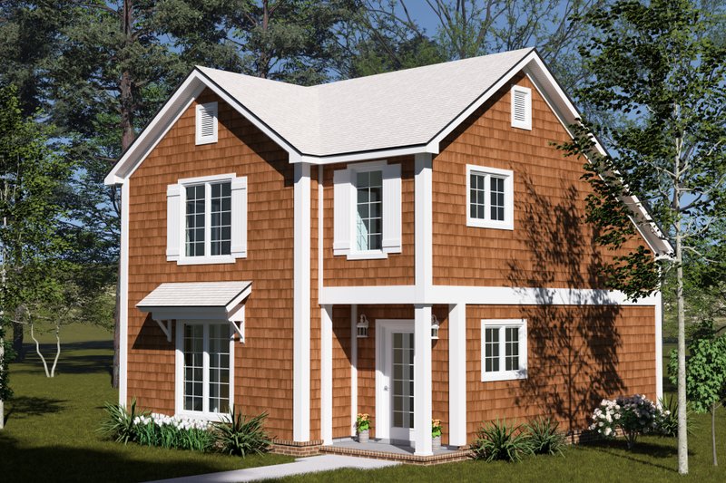 Architectural House Design - Exterior - Other Elevation 5 for Cottage House Plan #513-2418 - 2 bed, 2 bath