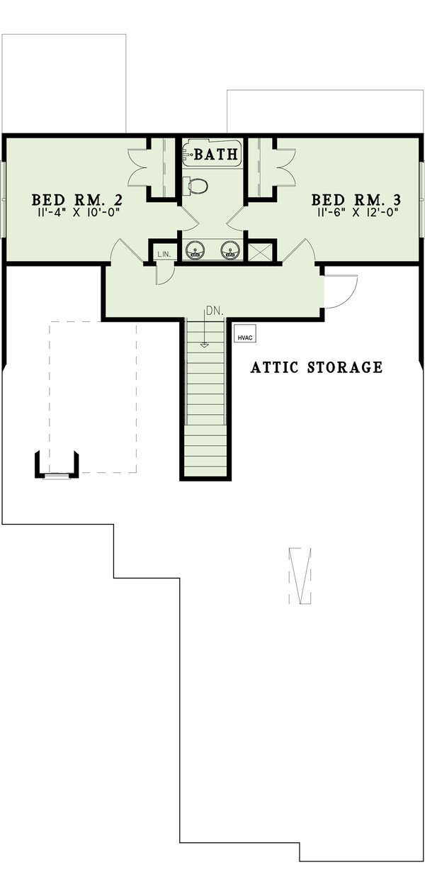 Dream House Plan - Traditional Floor Plan - Upper Floor Plan #17-260