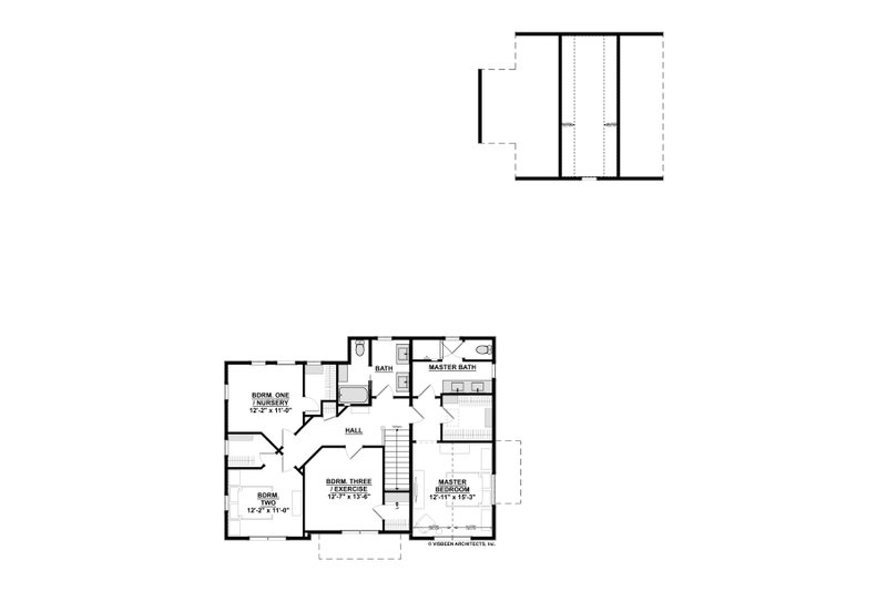 Architectural House Design - Floor Plan - Other Floor 1 for Traditional House Plan #928-349 - 5 bed, 3.5 bath