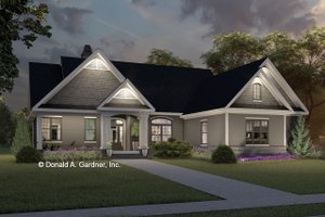 Exterior - Front Elevation 3 for Craftsman House Plan #929-332 - 3 bed, 3 bath