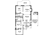 Southern Style House Plan - 3 Beds 2 Baths 1180 Sq/Ft Plan #36-400 