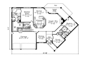 European Style House Plan - 4 Beds 4.5 Baths 3845 Sq/Ft Plan #52-209 