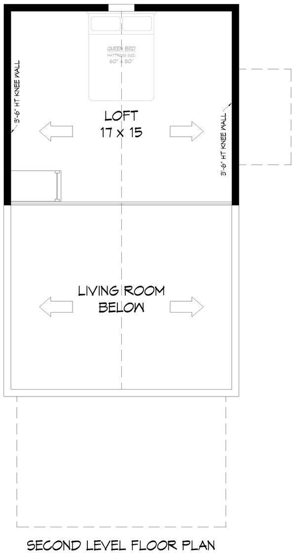 Contemporary Floor Plan - Upper Floor Plan #932-1127