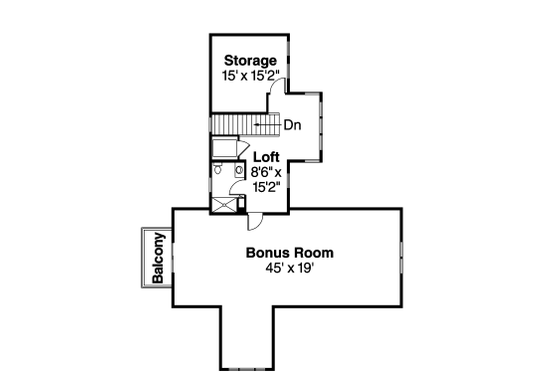 Floor Plan - Upper Floor for Craftsman House Plan #124-621 - 4 bed, 4.5 bath